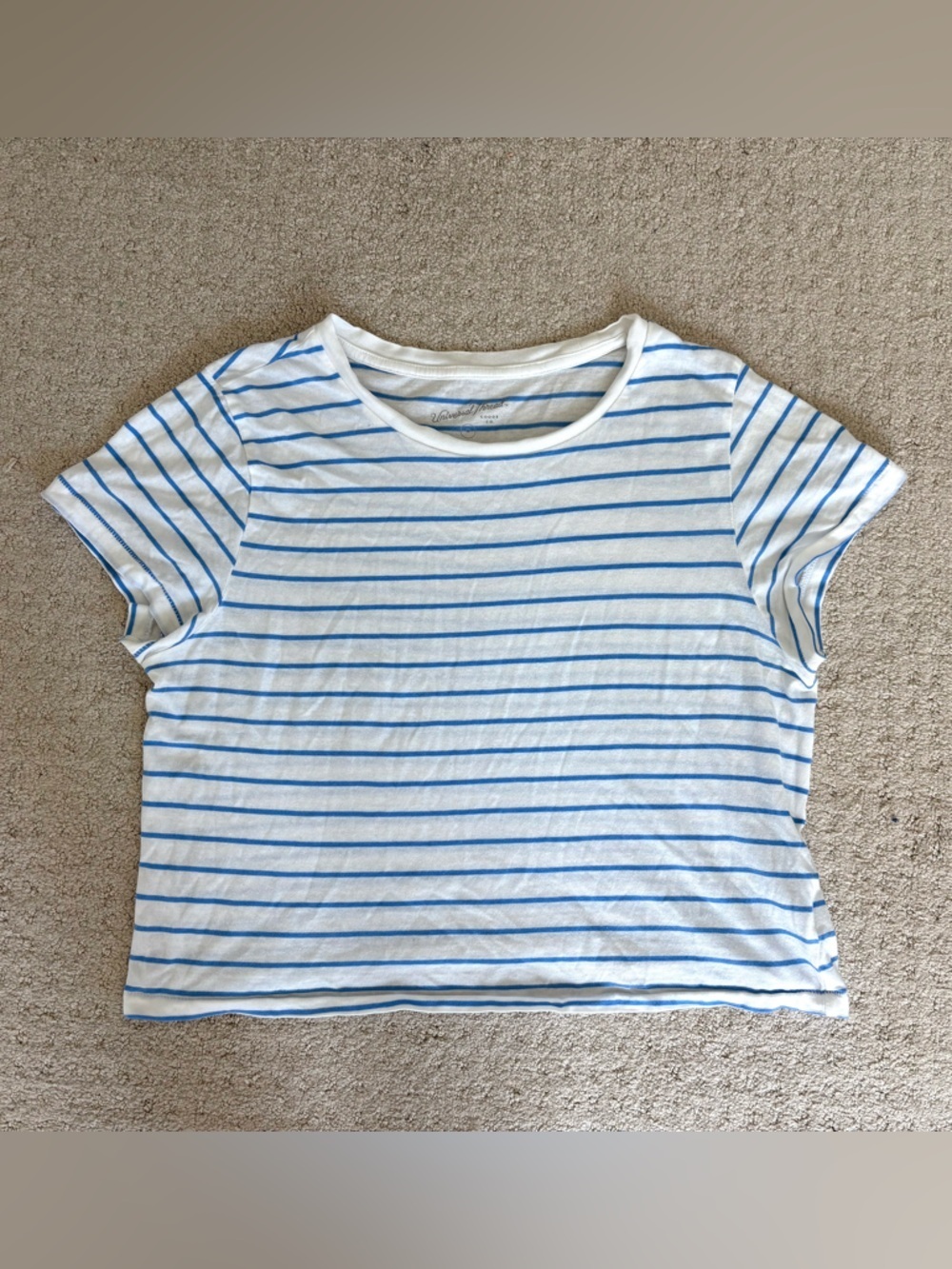 Universal Thread 100% Cotton Stripped Boxy Crop Top M